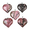 Natural Rhodonite Pendants GG-K002-04N-1