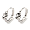 316 Surgical Stainless Steel Hoop Earrings EJEW-D096-13D-AS-1