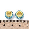 Alloy Rhinestone Clay Pave Beads ALRI-D300-04G-09-3