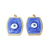 Brass Enamel Pendants KK-G449-01G-07-2