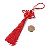 Nylon Chinese Knot Tassels Pendant Decorations HJEW-JM02544-3