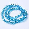 Electroplate Glass Beads Strands EGLA-A044-T1mm-A08-2