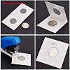 Cardboard Staple Type Coin Mylar Flip Holder Cover Case AJEW-WH0052-06C-2