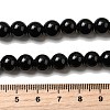 Natural Black Obsidian Beads Strands LS-G-L632-A01-8mm-5