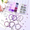 DIY Glass & CCB & ABS Plastic Imitation Pearl Beads Bracelets Mkaing Kits DIY-FS0007-17-8