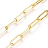 Soldered Brass Paperclip Chains CHC-D025-01G-3