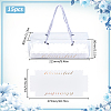 Rectangle Folding Paper & Plastic Storage Boxes with Polyester Rope Handle CON-WH0089-171B-02-2