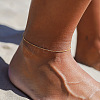 Stainless Steel Snake Chain Anklets for Women WG1529C-02-1