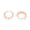 304 Stainless Steel Hoop Earrings EJEW-F240-01G-2