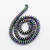 Grade A Electroplate Non-magnetic Synthetic Hematite Beads Strands G-N0014-8x3mm-05-2