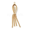 Eco-Friendly Rack Plating Brass Micro Pave Cubic Zirconia Pendants KK-F835-04G-2