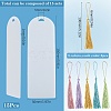DIY Bookmark Making Kits. with Transparent Acrylic & Polyester Tassel Decoration DIY-SP0001-92B-2