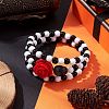 Round Acrylic Beaded Wrap Bracelets BJEW-JB10835-2