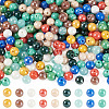 325G Electroplate Round Glass Beads Strands EGLA-TA0030-10-1
