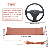 DIY Hand Sewing Genuine Leather Steering Wheel Cover AJEW-WH0002-60C-2