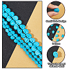 3 Sizes Dyed Synthetic Turquoise Beads Strands G-AR0004-83-4