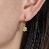 925 Sterling Sliver Dangle Hoop Earrings FK3953-1-3