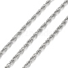 Tarnish Resistant 304 Stainless Steel Rope Chains CHS-G027-08B-P-1