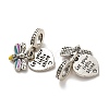 Rack Plating Alloy Colorful Enamel European Dangle Charms FIND-Q115-01AS-2