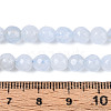 Dyed Natural White Jade Beads Strands X-G-T139-6mm-60-24-5