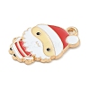 Christmas Alloy Enamel Pendants ENAM-K074-01G-10-2