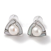 Anti-Tarnish Sterling Silver Stud Earrings EJEW-C087-07B-P-1