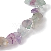 Natural Fluorite Chip Beads Stretch Bracelets for Women BJEW-JB10688-06-4