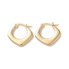 Rhombus Brass Hoop Earrings for Women EJEW-B056-03G-1