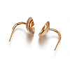 Brass Ear Stud Components KK-F782-03G-NF-2