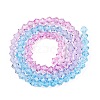 Gradient Color Baking Paint Glass Bead Strands X1-DGLA-A039-T4mm-A06-3