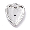 Brass Micro Pave Cubic Zirconia Charms ZIRC-I054-14P-4