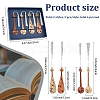 4Pcs Wooden Pipa Bookmarks AJEW-WH20020-235-2