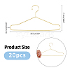 SUPERFINDINGS 20Pcs Mini Iron Clothing Hanger AJEW-FH0004-81A-2