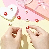 8Pcs 4 Styles Brass Enamel Beads KK-CJ0002-93-4