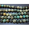 Natural African Turquoise(Jasper) Beads Strands TURQ-G037-12mm-1