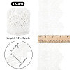 FINGERINSPIRE 4.8~5 Yards Polyester Lace Trim OCOR-FG0001-81B-2