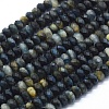 Natural Blue Tiger Eye(Dyed & Heated) Beads Strands G-D0013-58B-1