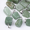 Unicraftale 24Pcs Natural Green Aventurine Pendants G-UN0001-02F-1