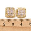 Brass Micro Pave Cubic Zirconia Multi-Strand Links KK-B096-16G-02-3