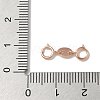 S925 Sterling Silver Double Spring Ring Clasps STER-R003-08RG-3