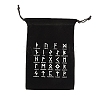 Runes Velvet Jewelry Storage Drawstring Pouches LS-WICR-PW0007-04A-1