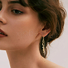 1 Pair Brass Dangle Earrings EJEW-HS0001-29G-6