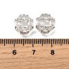 Brass Micro Pave Cubic Zirconia Beads KK-F913-02P-01-3