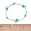 Transparent Acrylic Charm Bracelets BJEW-MZ00335-4