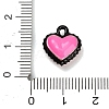 Two-Tone Alloy Enamel Pendants AL-CBA5AB7-03B-3