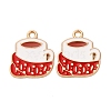 Christmas Alloy Enamel Pendants ENAM-K080-01G-G-1