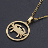 201 Stainless Steel Pendants Necklaces NJEW-S105-JN626-4G-1