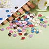 90Pcs 9 Colors Alloy Enamel Pendants ENAM-SZ0001-54C-5