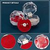 CHGCRAFT 40Pcs Octagon Transparent Plastic Ring Boxes CON-CA0001-020-6