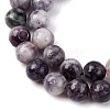 Natural Lepidolite Beads Strands X-G-G284-A02-8mm-5